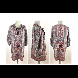 UrbanCoCo Women’s Bohemian Tassel Ruched Sleeve XL